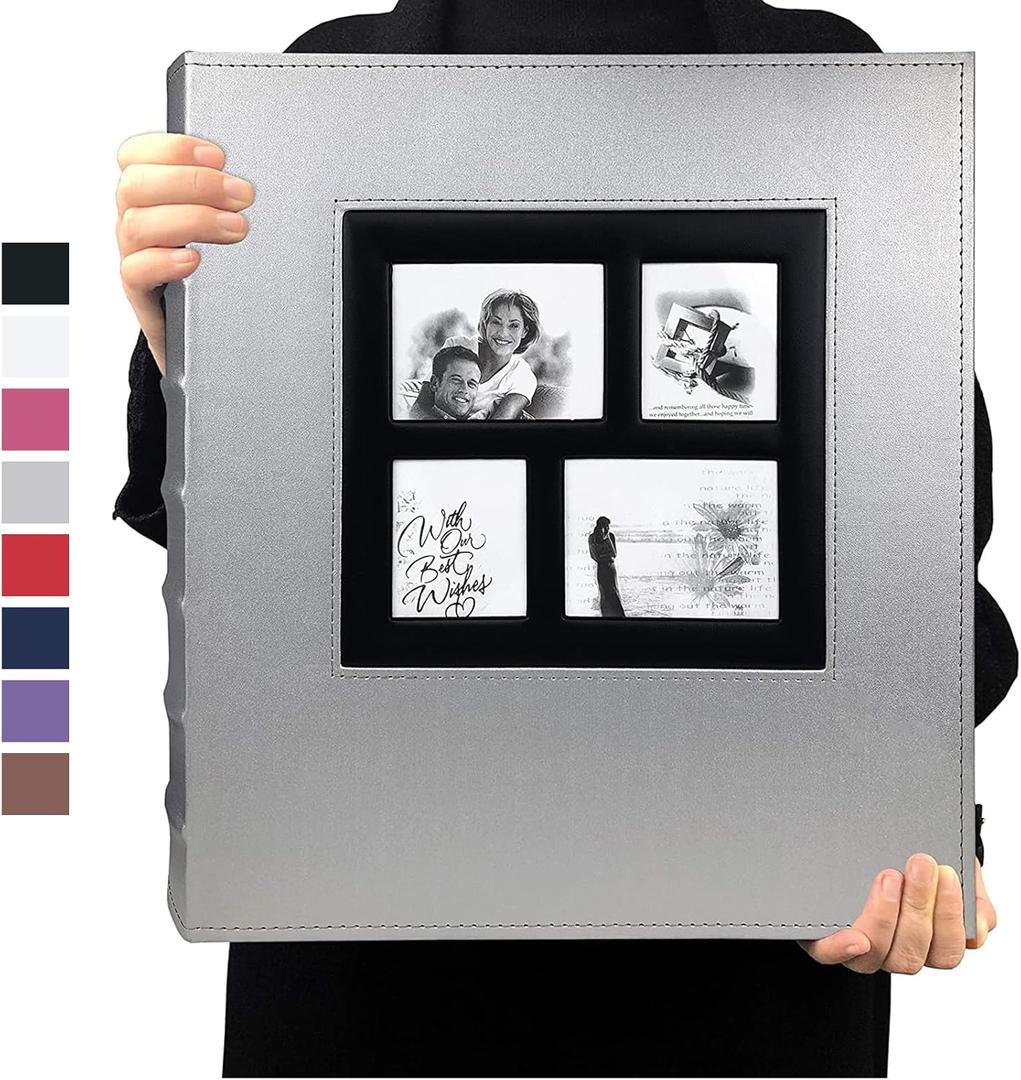 RECUTMS 4x6 Photo Albums (Holds 600 Photos) — Wedding Photo Albums; Accommodate Both Horizontal and Vertical Photos, Ideal for Family and Children's Photos