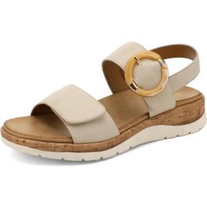 UBFEN Womens Flat Sandals Arch Support Open Toe Walking Comfy Casual Low Wedge Summer Shoes (9)