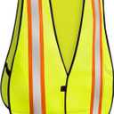 2 x KAYGO Kids High Visibility Vests, Child Safety Vest Reflective with Hook and Loop,KGKID200 (Yellow, XS)
