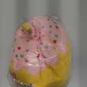 Dog Birthday Cake Toy 5.9", Plush Dog Gift with Electronic Music Box, Plays Happy Birthday Song & Puppy Bark Melody, Larger Pet Celebration Toy for All Breeds Dogs (Pink,Yellow)