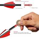 32" Pure Carbon Archery Arrows Spine 300 350 400 Removable Tips