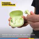 Skullcandy Smokin Buds Wireless Earbuds, Bluetooth Headphones, Noise Isolating Fit, Up to 20 Hours Battery, IPX4 Sweat and Water Resistant, Microphone for iPhone Android - Matcha