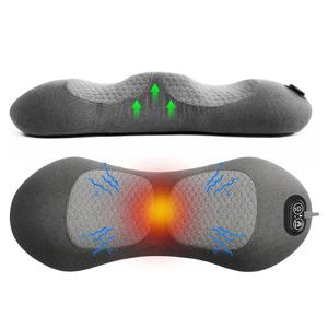 Triple Fusion Back Massager with Stretching, Vibration and Heat, 3-in-1 Electric Lumbar Pillow for Lower Back Tension Relief, Deep Tissue Relaxation Massage for Home, Office, Bed, Sofa, and Car Use