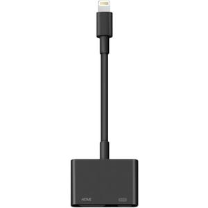 Lightning to HDMI Adapter for iPhone, [Apple MFi Certified] Digital AV Dongle,1080P Sync Screen Cable with Lightning Charging Port for iPhone, iPad to TV/Projector/Monitor No Need Power Supply (Black)