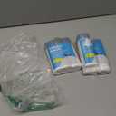 120 Counts 1.6 Gallon Mini Drawstring Trash Bags, Small Garbage Bags by KSSKSS, Code a fit 4.5-8 Liter, 1.2-2 Gal, White Trash Bin Liners for Home Office Kitchen Bathroom Bedroom