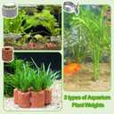 26 Pack New Upgrade Aquarium Plant Weights, Aquatic Water Plant Fixed Rings, Water Plants Cultivation Fixed Ring Plant Pot for Secure Aquatic Plant Placement (26PCS)