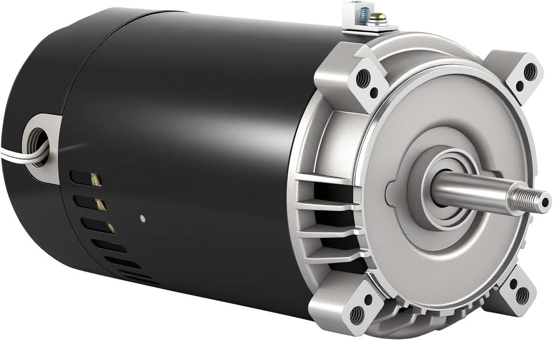 UST1102 Pool Pump Motor 1 HP Compatible with Hayward Super Pump, Super II, Max Flow, Northstar & Jacuzzi Magnum Pump, 1.0 Horsepower Single Speed Round Flange Pool Motor 115/230V 3450 RPM 56J Frame