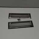 Solid Steel Satin Black Color with Spring Flap | Mail Slot Fits to Most Doors | Outer Size 10 Inches by 3 inches | Set with Front and Rear Piece and Screws | Easy Installation and Long Lasting