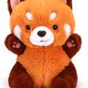 Riuhot Cute Red Panda Plush Toy - Stuffed Animal Gift for Girlfriend, Kids Birthday - 9" Red Panda plushies