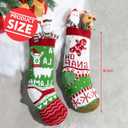 3 x JOYIN 18 Christmas Stockings 3 Packs, Large Size Rustic Cable Knit Xmas Stocking in Red & Green, for Family Holiday Season Decorations
