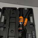 AMZCNC 16 Ton Hydraulic Wire Crimper Battery Cable Lug Terminal Crimping Tool WIth Standard US cable Dies,Crimps 6 AWG to 600 MCM, Cable Crimping Tool with 13 Pairs of Standard US cable Dies