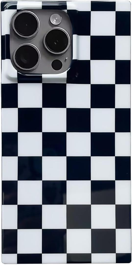 Rectangle Checkered Phone Case for iPhone 16 Pro 2024 Black White Grids Plaid Checkerboard Slim Soft Classic Trunk Design Strong Shockproof Protective Checker Cover for iPhone 16pro 6.3" Rectangle Checkered Phone Case for iPhone 16 Pro 2024 Black White Grids Plaid Checkerboard Slim Soft Classic Trunk Design Strong Shockproof Protective Checker Cover for iPhone 16pro 6.3"