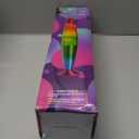 16 Inch Rainbow Motion Lamp with 2 Bulbs, Sunset Sunrise Lamp, Night Light Mood Lighting for Adults, Home Room Office Decor, Present for Birthday Anniversary, Yellow Orange Red (White Wax Clear Liquid/Yellow,Orange,Red)