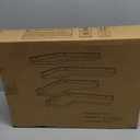 ENPKLUTE 4Tier Corner Floating Shelves, Rustic Pine Corner Shelves Wall Mounted, LShaped Floating Corner Shelves for Wall Storage, Creative Corner Wall Shelves for Bedroom,Bathroom&Any RoomBlack