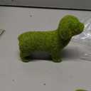 Happyyami Dog Figurine - European Style Flocking Yarn Garden Ornament for Outdoor Decor, Perfect for Pet Lovers and Garden Enthusiasts