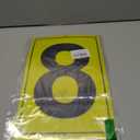 Number Sign 8 for Tennis Court, Numbered Sign for Parking Lots and Public Spaces, 12x8 inches Weatherproof and Easy to Install Metal Signs