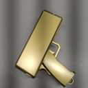 Super Money Guns Paper Playing Spary Money Make it Rain , Handheld Cash Fake Bill Dispenser Money Shooter Toy(Metallic Gold)