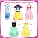 HAMSILY Princess Dress Up Clothes for Little Girls: Princess Costume for Girls Toddler, Girl Toys Age 3 4 5 6 Year Old Girl Birthday Gifts Christmas Gift
