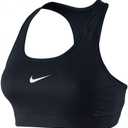 Nike Women's Victory Compression Sports Bra (Black/White), XS