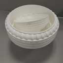 Zhehao 4 Pcs Plastic Urn Planters 12 x 10 Inch Urn Planters for Outdoor