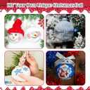 48 Pcs Christmas Fillable Ornaments Ball 3.15 Inch Clear Plastic Ornaments DIY Craft Transparent Ball for Christmas Wedding Xmas Holiday Party Tree Decor Home (Iridescent)