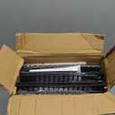 Extendable Metal Wire Shelf Organizer - Adjustable 15-24.4 In Length, Stackable Storage Rack for Kitchen/Pantry/Bathroom/Shoe Cabinet/Tool Closet (4, Black)