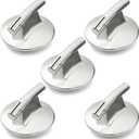 4 x Upgraded WP7737P245-60 Stove knob Replacement for Jenn-Air Electric Stove Parts Burner Knobs JEC8430ADB JEC8430ADS 74007918 Jenn-Air Electric Range Parts Downdraft Cooktop Control Knobs 5 Pcs