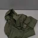 Mens Utility Shirt Jacket, Heavyweight Canvas Long-Sleeve Button-Front Workwear Top, L