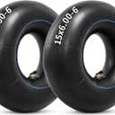 Heavy Duty 15x6.00-6 Butyl Inner Tubes with TR-87 Bent Valve Stem, Premium Replacement 6.00/6.50-6 Lawn Mower Tire Tubes Fit for Snow Blowers, Go Karts, Golf Carts, Wheelbarrows and More 2 Pcs
