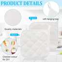16 Pack DIY Pot Holders Craft Set White Blank Pot Holders Bulk Cloth Heat Resistant Hotpads with 24 Pcs Colored Marker Pens Kitchen Cooking Baking DIY Activities Mother's Day