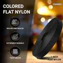 Strapworks 1 Inch Heavy Duty Nylon Webbing Strap Roll for Belt, Backpack, Sling, Collar, Leash, Strapping and More, 10, 20, or 50 Yards, Over 20 Colors