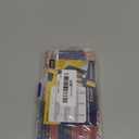 haisstronica Non Insulated Butt Connectors Kit, AWG 8-4 24pcs Bare Copper Splice Terminals with 24pcs 3:1 Heat Shrink Tubing for Automotive Marine Precision chamfered Uninsulated Wire Connectors