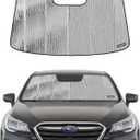 Windshield Sun Shade for Subaru Legacy/Outback 2015-2019,with Eyesight Driver Assist System,Front Window Sunshade Shield,2-in-1 Reflective Sun Shade,Silver for Summer, Black for Winter
