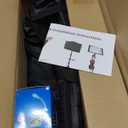 Klvied Portable Folding Sheet Music Stand with Violin Hanger, Black