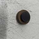 EVI Herrajes | Adhesive Door Stop | Wall Mounting Doorstop | 1,37x0,7" | Rustic Finish Brass | Anti Shock Door Handles | Design and Functionality | I-254/35-RU