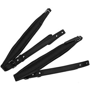 YUNNLEZT Padded Bass Accordion PU Leather Shoulder Harness Straps - Adjustable Belt for 16-120 Accordion Musical Instrument Accessories