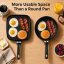 LECOOKING Nonstick Crepe Pan, 8.5 Inch Griddle Pan, Fry Pans for Cooking Eggs, Omelettes, and More - Non-Stick Marble Coating Skillet Induction Compatible