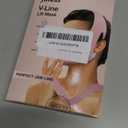 Juskaa Reusable V Line Lifting Mask with Chin Strap for Sleeping,Face Lift Prevent Sagging, Jaw Exerciser, Pink, M