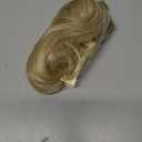 CJL HAIR Claw Clip Short Ponytail Hair Extensions DIY Bendable Metals Messy Bun Hair Piece for Wonen Wavy Curly Synthetic Fake Hairpieces Dirty Blonde