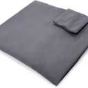 Vekkia Queen Size60"x10"x6" Bed Wedge Pillow Replacement Cover Only/Headboard Pillow Case/Mattress Wedge CoverGrey