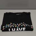 Christmas Couples Shirts His and Her Matching Xmas Outfits Funny Christmas Family Pajamas Short Sleeve Tees Top, Size Medium