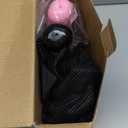 Snorkel Set Adults Snorkeling Gear Anti-Fog Panoramic View Swim Mask Dry Top Snorkel Kit with Carry Bag for Snorkeling Scuba Diving Swimming Travel (Z-Black/ Pink Black)