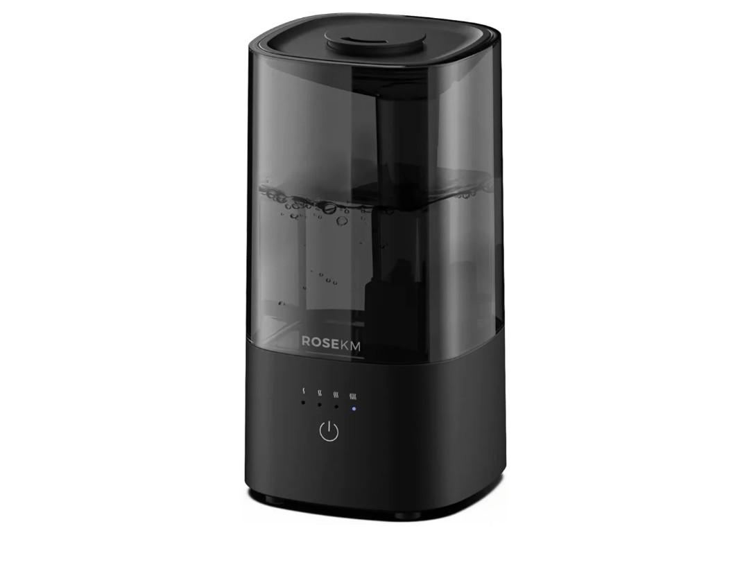 Humidifiers for Bedroom, 2.0L Cool Mist Humidifier for Home Plant and Baby Nursery, Quiet Ultrasonic Humidifier with 360° Nozzle, Auto Shut-Off, Filterless, Black