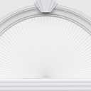 Myshade Arch Window Shades Half Circle Light Filtering Cellular Shades Cordless No Drill Blinds for Windows Half Moon Honeycomb Fabric No Tools Shades Easy Install (1PCS White 24" W X 12" H)