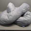 MOON PINE Pregnancy Pillow, U Shaped Full Body Pillow for Maternity Support, Sleeping Pillow with Cover for Pregnant Women (Dark Grey)