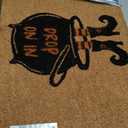 VCNY Home - Doormat, Outdoor Coir Welcome Mat, Witch Cauldron Design, Spooky Home Decor (Halloween Collection, 18" x 30")