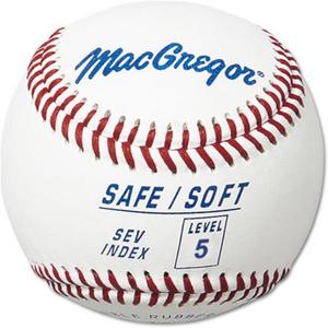 MacGregor Safe/Soft Baseballs, Junior, Level 5 (One Dozen)