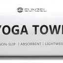 Eunzel Hot Yoga Towel Non Slip Yoga Mat Towel Non-Slip Sweat Absorbent Microfiber Towel for Hot Yoga, Pilates and Workout 72" x 26.5", Olive