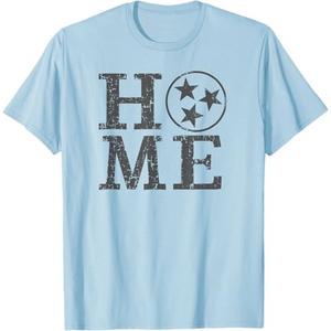 Tennessee State Flag Home Shirt Vintage Gray Tennessee Shirt T-Shirt, Baby Blue, Kids 2