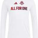 adidas Mens Toronto Fc Pre-Game Long Sleeve T-Shirt (White, XL)